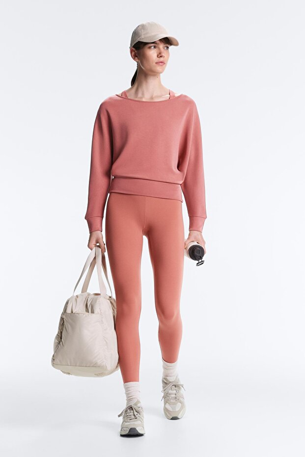 Modal kayık yaka sweatshirt - 6