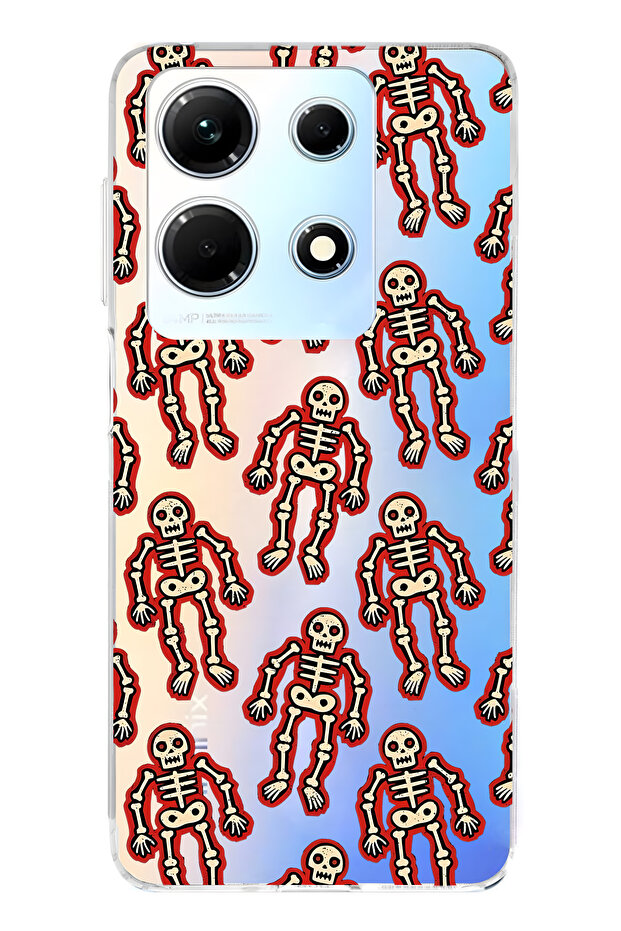 حافظة هاتف شفافة متوافقة مع Infinix Note 30 هيكل D منقوش D منقوش - 1