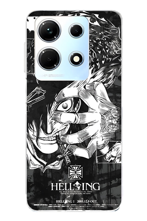 Infinix Note 30 Compatible Anime Patterned Transparent Phone Case - 1