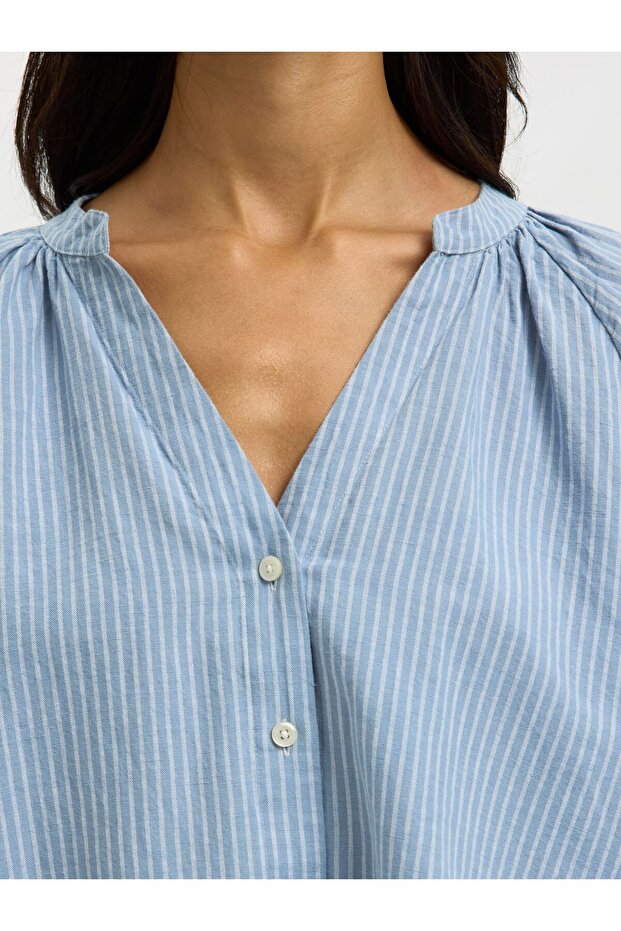 Hemd mit 3/4 Ärmeln Leinenmix - 5