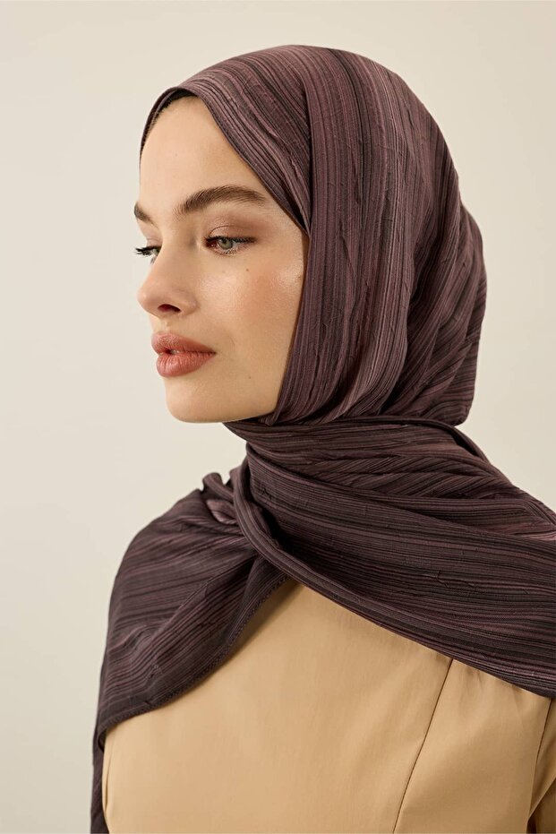 Linevera Desen Bambu Şal - 2