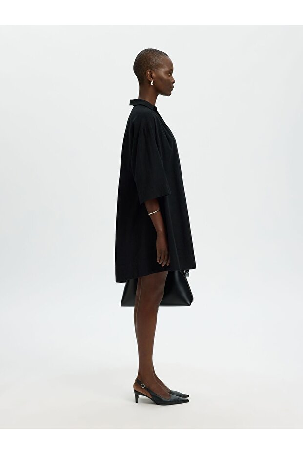 Midikleid Leinenmix - 6