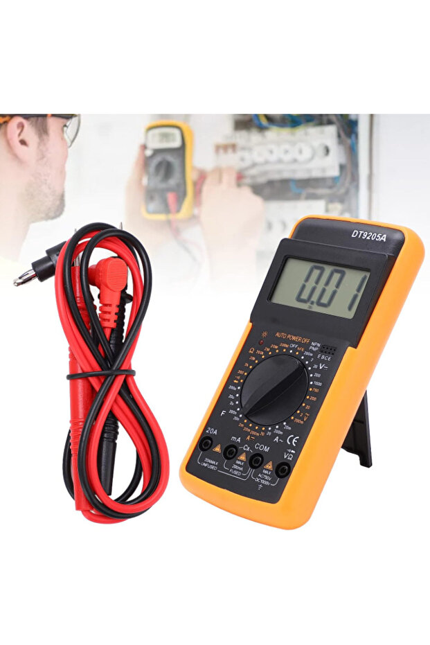 DT9205A Multifunctional Universal Digital Electrical Multimeter with Durable High Precision - 6