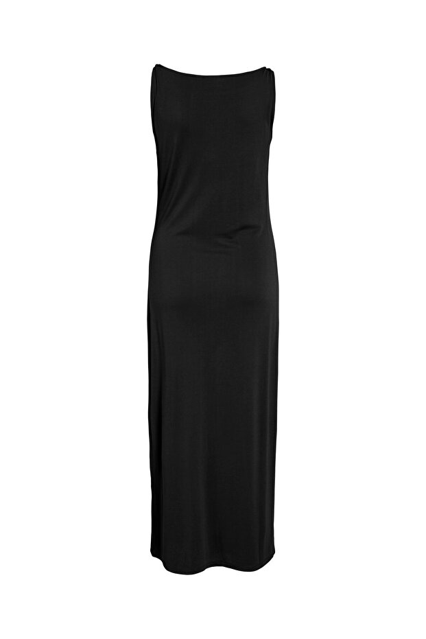 Rochie maxi VIMODALA cu decolteu în formă de U - 3