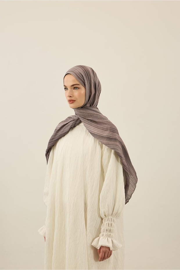 Linevera Desen Bambu Şal - 1