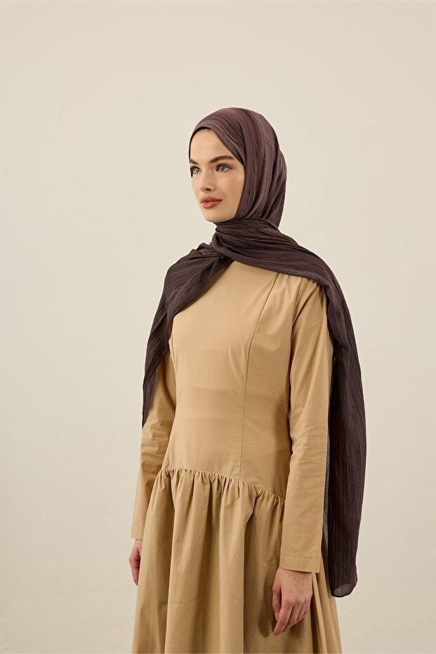 Linevera Desen Bambu Şal - 1