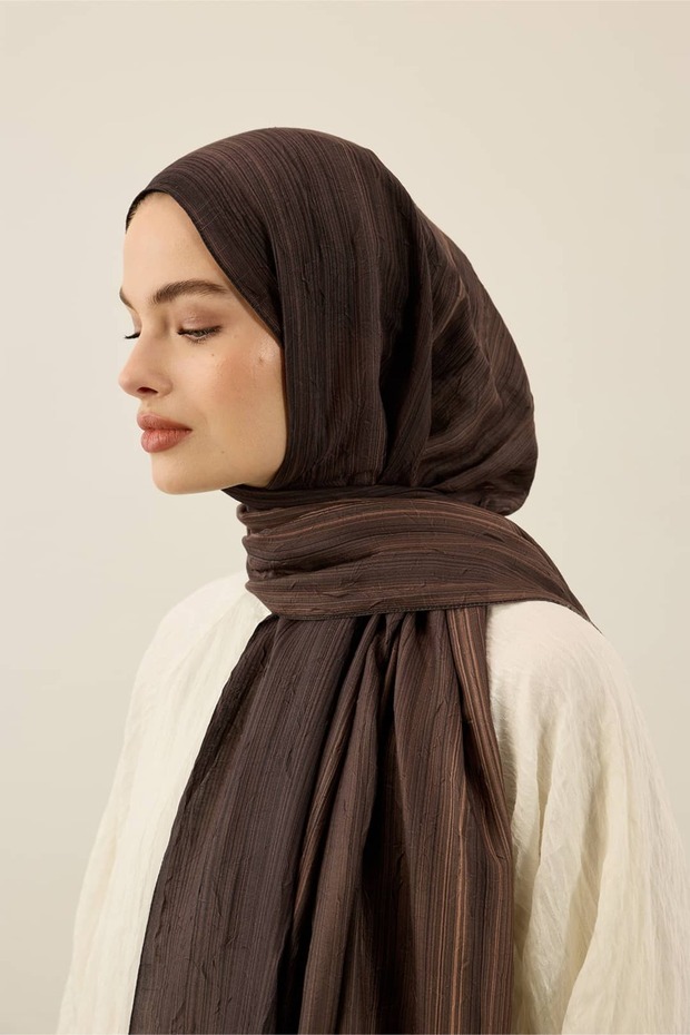 Linevera Desen Bambu Şal - 1