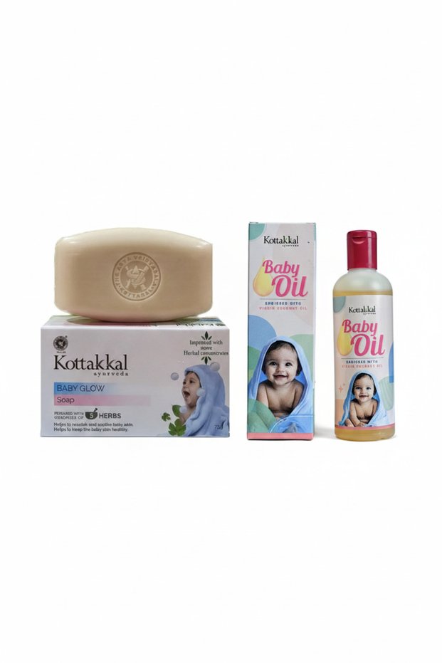Baby Glow Soap & Baby Oil 150ml(Virgin Coconut Oil) [Pack of 2]