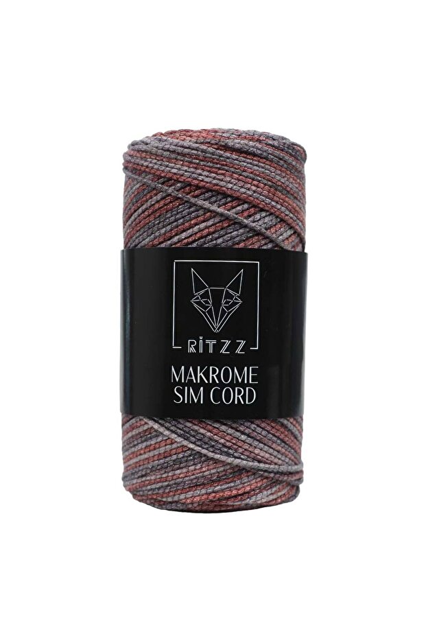 مكرمية سيم كورد 2 ملم رمادي فاتح - 1