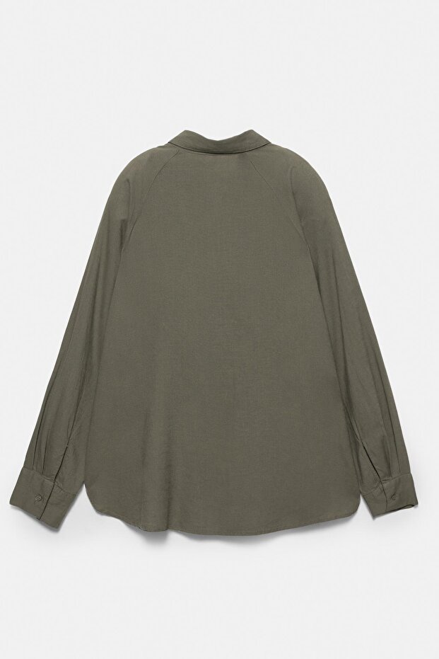 Uzun kollu rustik gömlek - 5