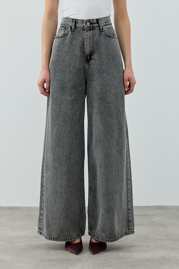 Merwish Casual Cotton Pieces Denim Pants 1690 Smoked