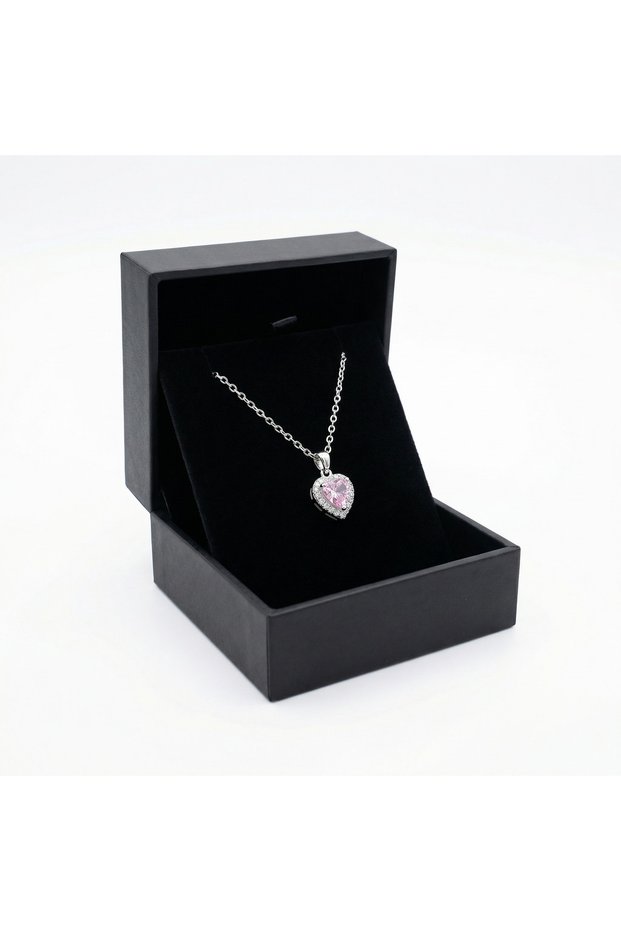 Zircon Stone Heart Necklace – Valentine's Day and Mother's Day Gift