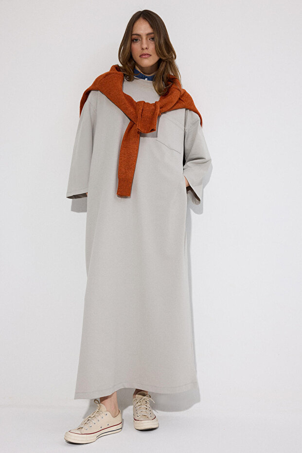 CEPLİ ÖRME ELBİSE - 1