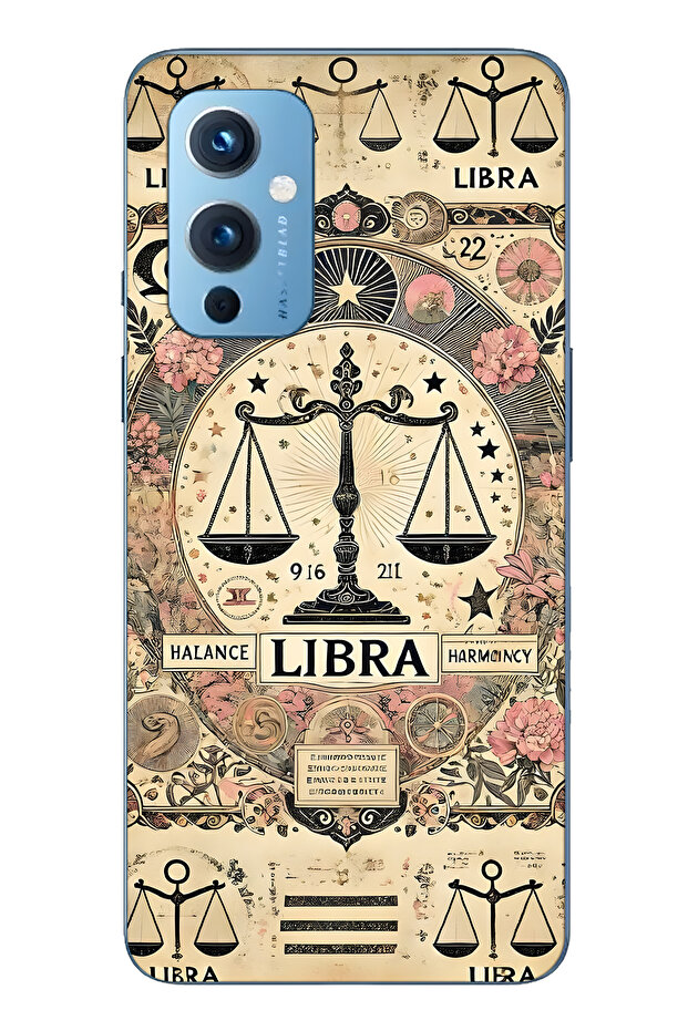 حافظة هاتف شفافة متوافقة مع One Plus 9 Libra منقوش - 1