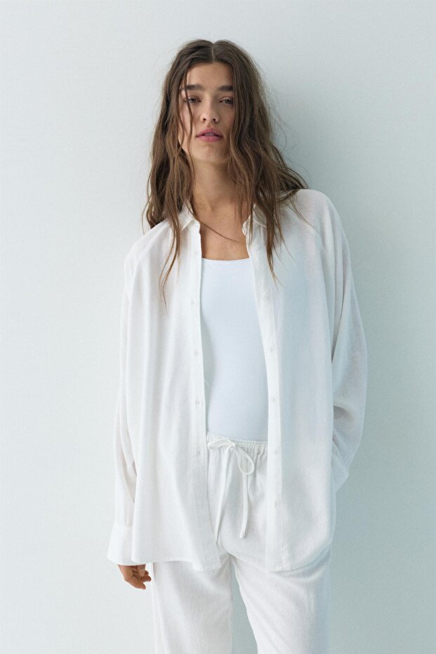 Uzun kollu rustik gömlek - 2