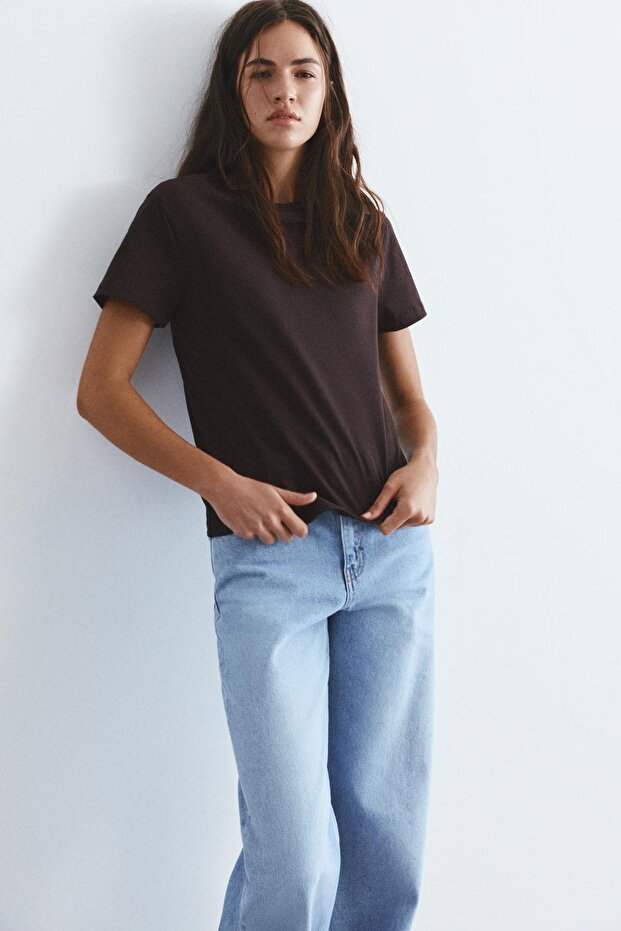 Basic kısa kollu t-shirt - 1