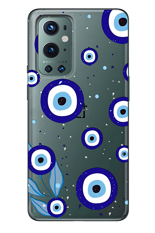 حافظة هاتف شفافة متوافقة مع One Plus 9 Pro من Night Nazar منقوش - 1