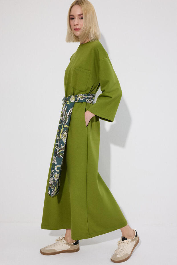 CEPLİ ÖRME ELBİSE - 2