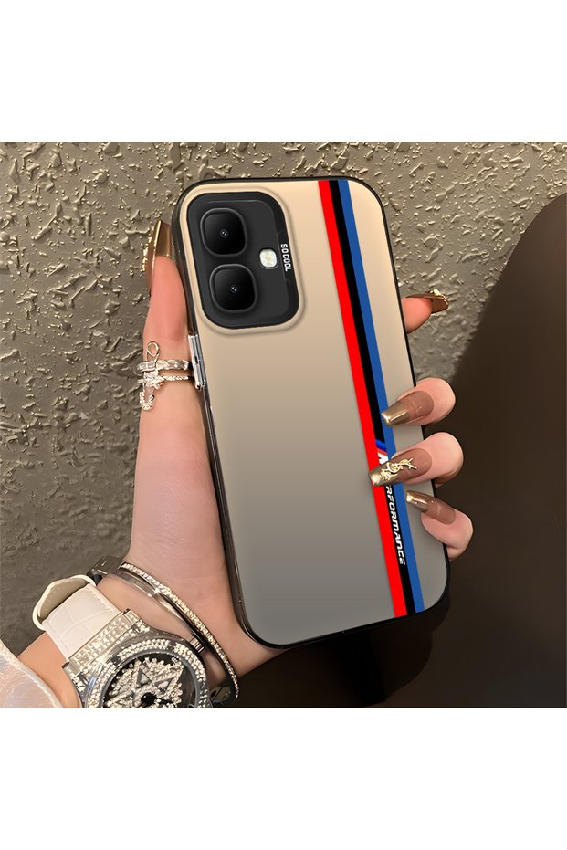 Tecno Spark Go 2 Compatible Silicone Phone Case Edge Hard Back Anti-Fall Bmw Patterned