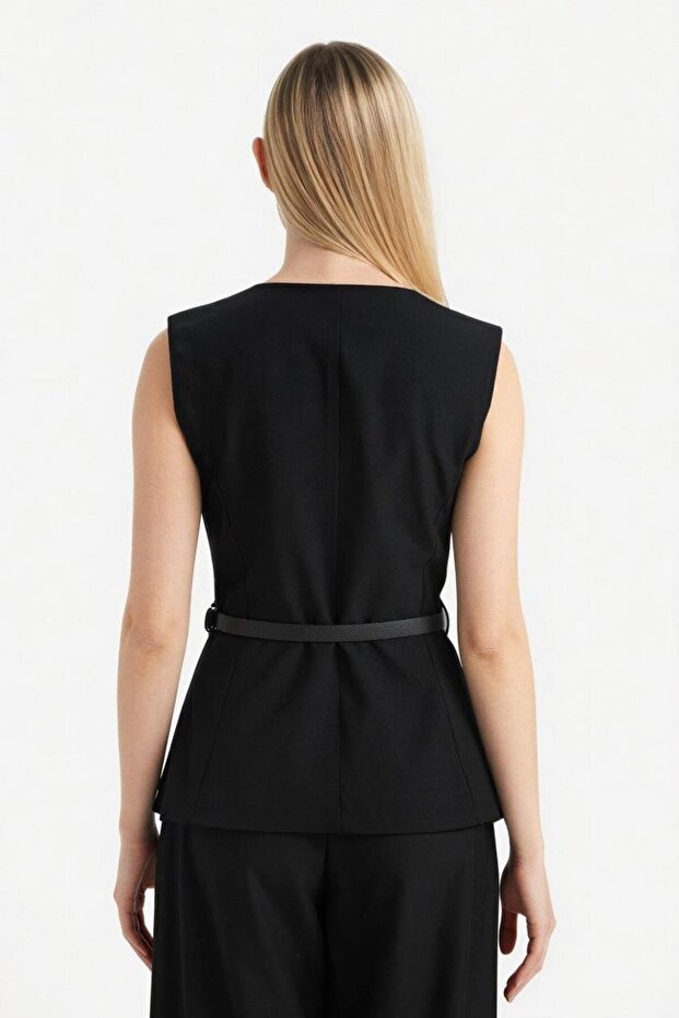 Fitted Düğmeli Yelek (26 SP) - 7