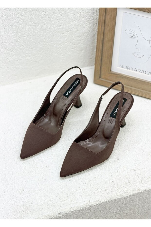 Y-052 Open Back 8cm Heel Stiletto Shoes for Women