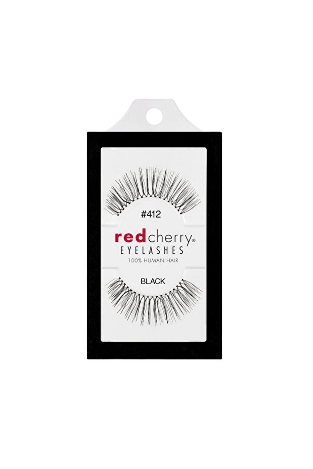 Red chery strip lashes - 2