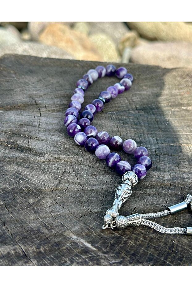 33 Piece Sphere Cut K.D. Amethyst Rosary