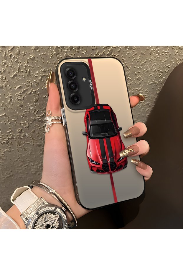 Samsung Galaxy A17 Compatible Case Bmw Patterned Silicone Edge Hard Back Anti Fall