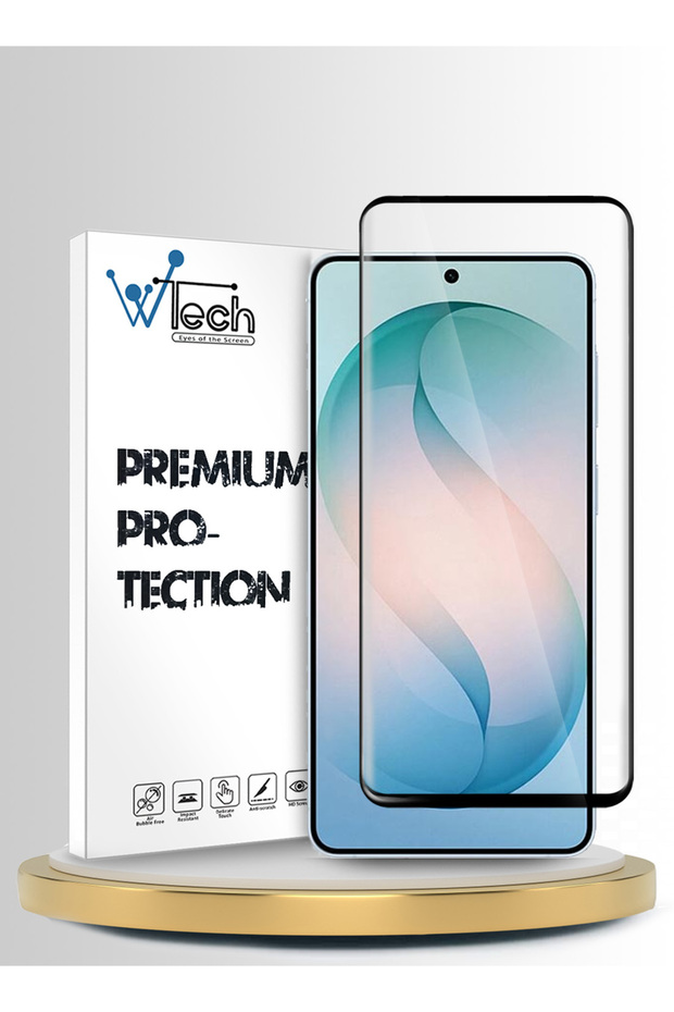 Samsung S26 5G 2026 Premium Edge-Pro Series Full Cover Tempered Glass Clear/Black