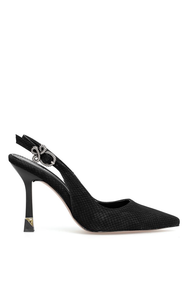 Elit Zk803 Women's Classic Heeled Shoes Black