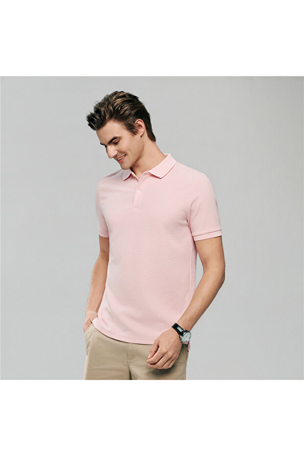 Men's Slim Waffle Knit Premium Polo - 1