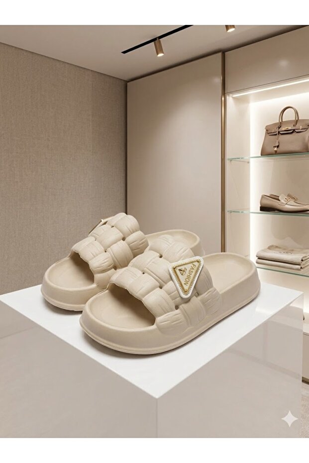 Kalın Kapitone Zenne Mule - 1