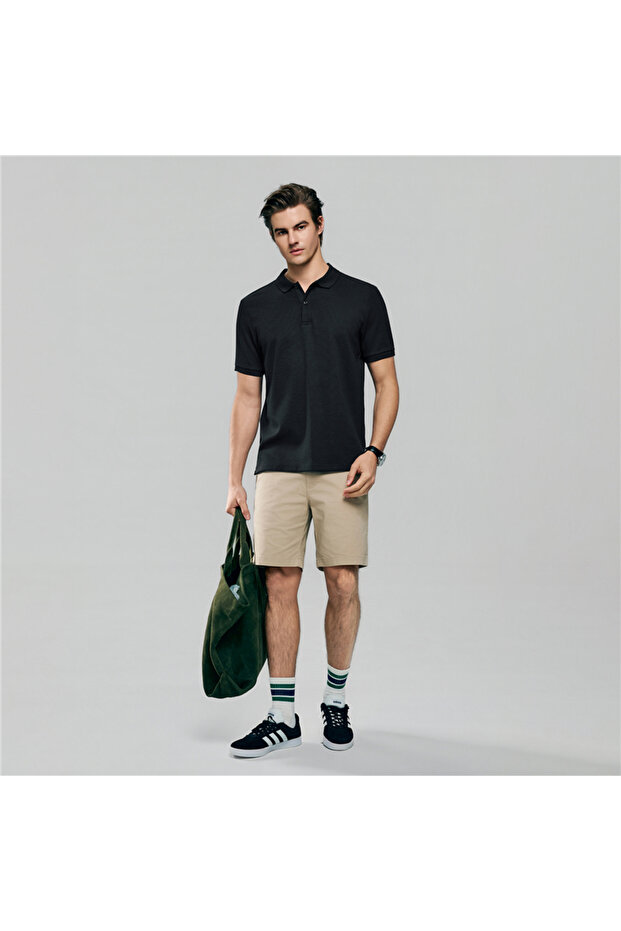 Men's Slim Waffle Knit Premium Polo - 2