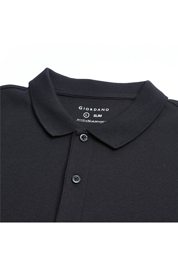 Men's Slim Waffle Knit Premium Polo - 5