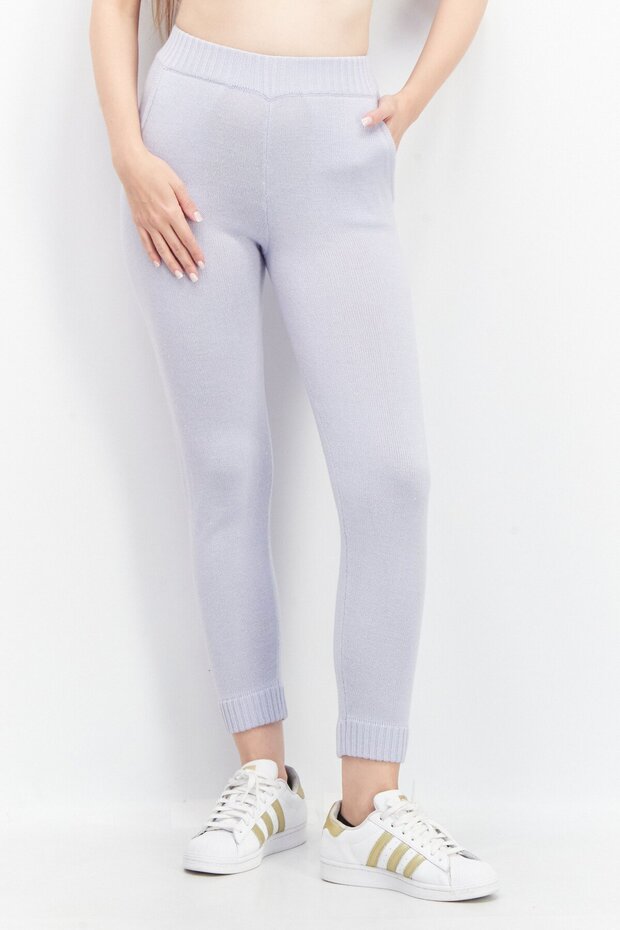 Women Regular Fit High Rise Jogger Pants, Lavender