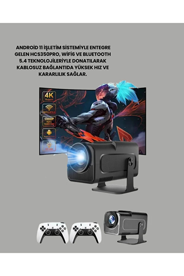 جهاز عرض صغير Hcs350pro بنظام التشغيل Android 11 - 2