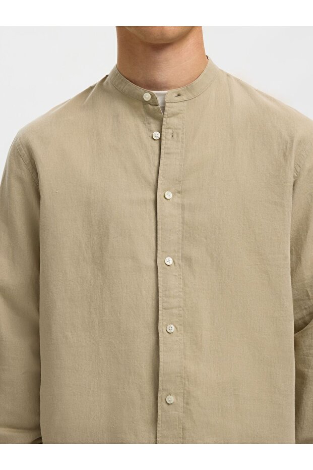 Langarmhemd Leinenmix - 5