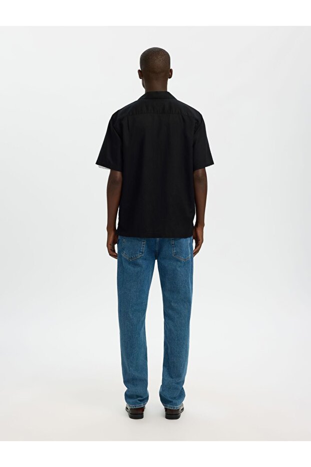 Kurzarmhemd Leinenmix - 3