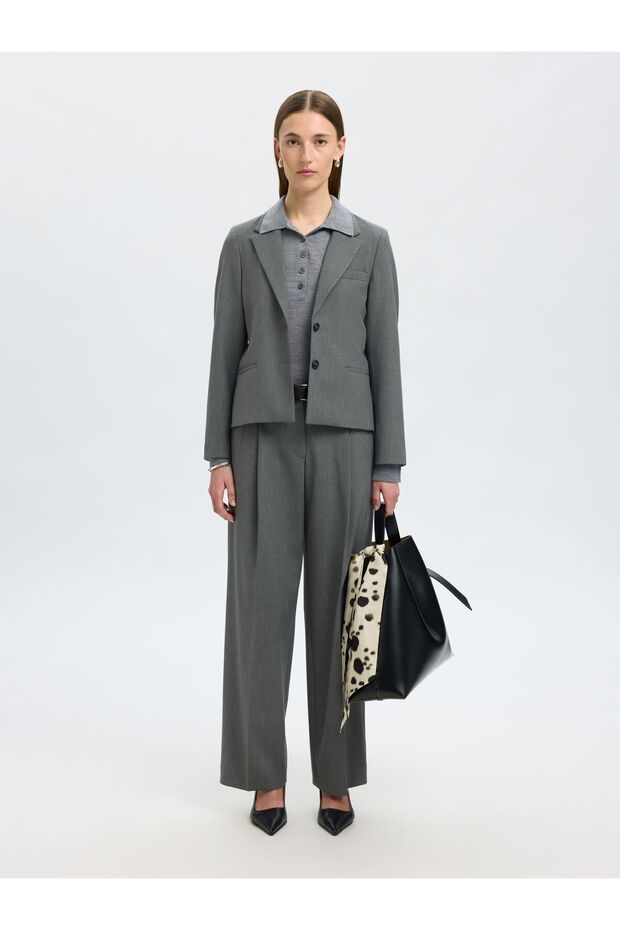 Einreihiger Blazer Cropped - 6