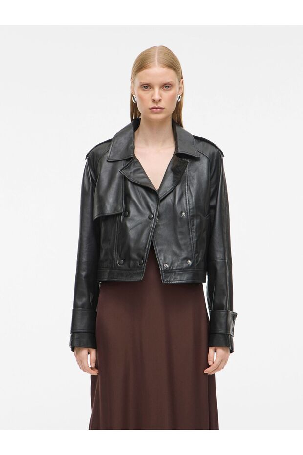 Lederjacke Zweireihige - 1