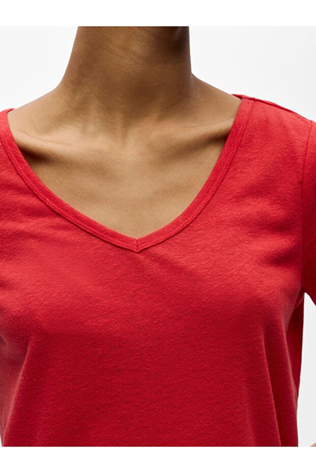 T-Shirt V-Ausschnitt - 5