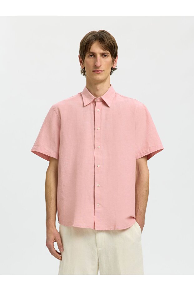 Bluse aus Leinengemisch Regular Fit - 1