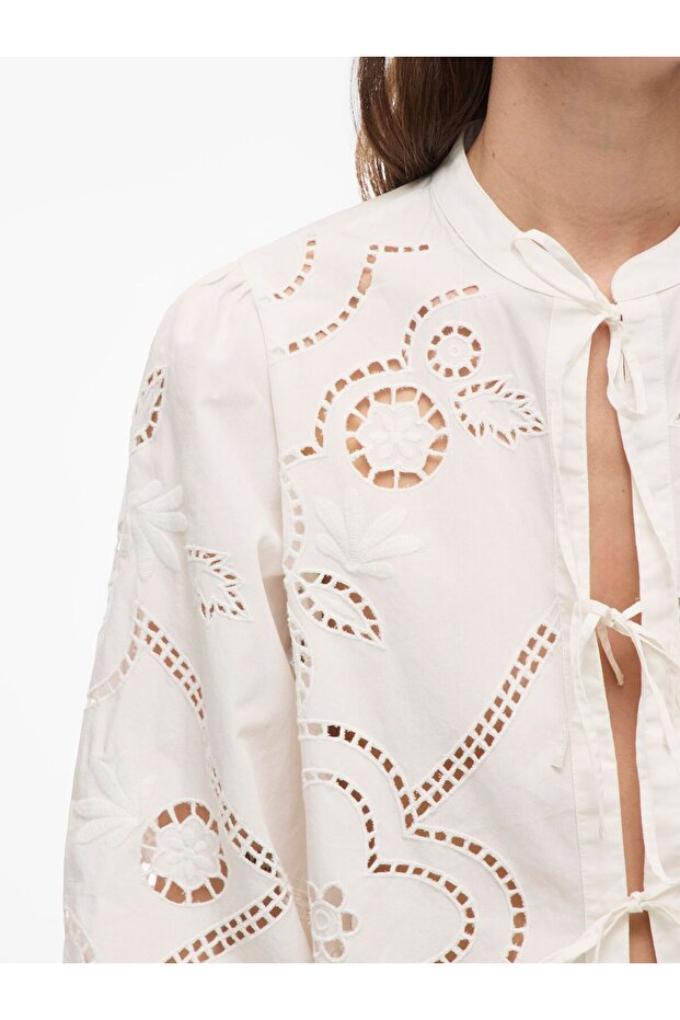 Langarmhemd Bindeverschluss - 7