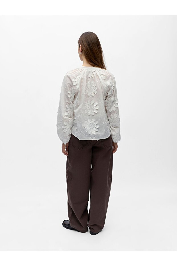 Oberteil 3D Blumen - 3