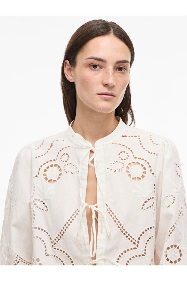 Langarmhemd Bindeverschluss - 6