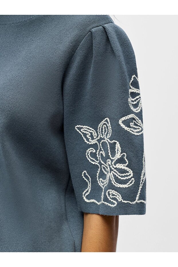 Strickoberteil Besticktes - 5