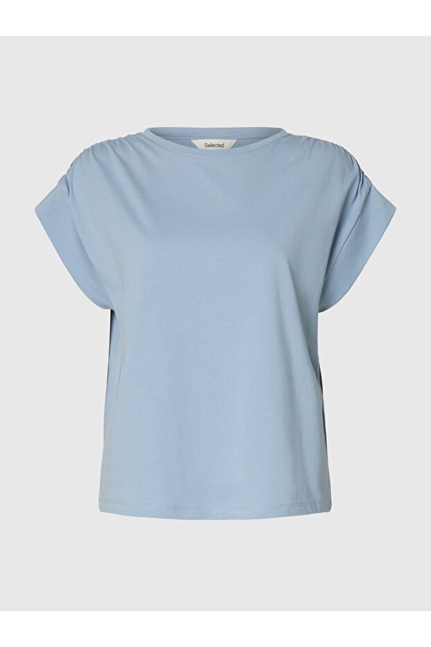 Oberteil mit kurzen Ärmeln Baumwoll - 2