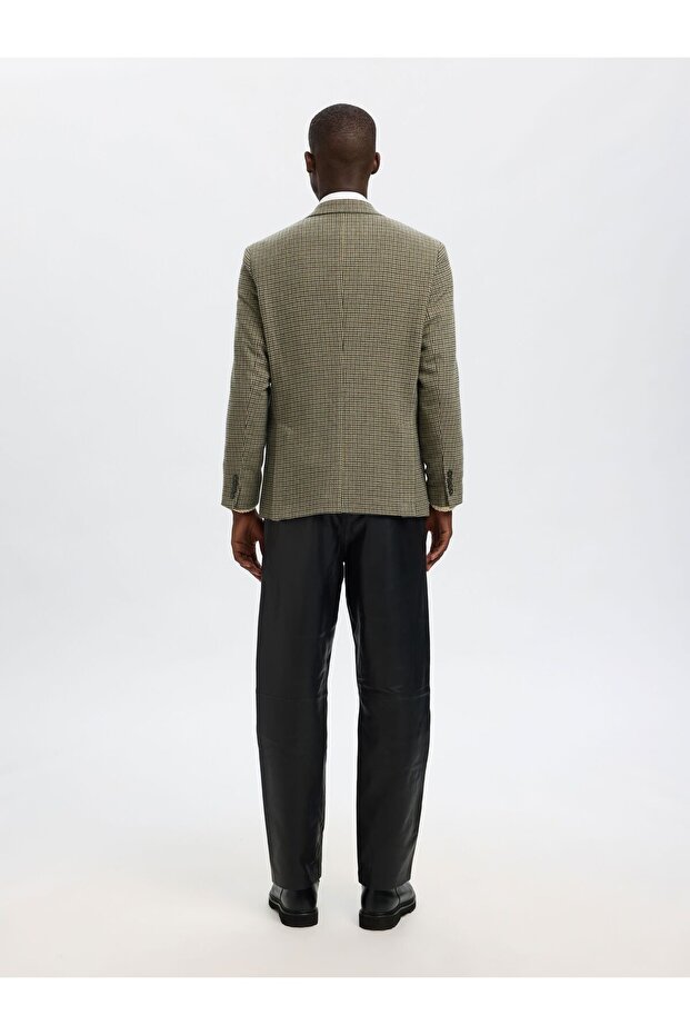 Einreihiger Blazer Karierter - 3