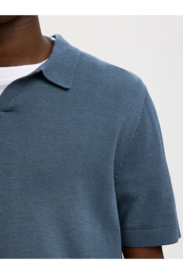 Polohemd aus Strick Kurzarm - 5