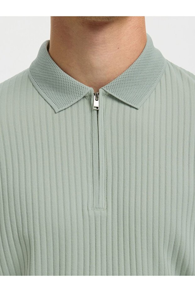 Poloshirt cu fermoar - 5